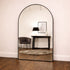 Maelle Arched Full Length Black Wall Mirror - Large Arch Mirror