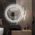 Ricardo Aluminium Black Round LED Backlit Bathroom Mirror with Touch Switch
