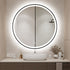 Ricardo Aluminium Black Round LED Backlit Bathroom Mirror with Touch Switch