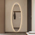Tamworth Frameless Oval LED Wall Mirror - Tricolour Dimmable Glow Mirror