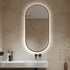 Sarkis Frameless Backlit LED Oval Bathroom Mirror with Touch Switch & Anti-Fog
