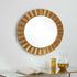Marletta Antique Gold Round Wall Mirror
