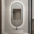 Sarkis Frameless Backlit LED Oval Bathroom Mirror with Touch Switch & Anti-Fog