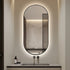 Sarkis Frameless Backlit LED Oval Bathroom Mirror with Touch Switch & Anti-Fog