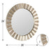 Marletta Antique Silver Round Wall Mirror
