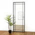 Mica Full Length Black Wall Mirror - Industrial Grid Rectangular Mirror