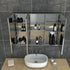 Coralie Stainless Steel Wall Mounted Bathroom Mirror Cabinet