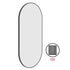 Italia Pill Black Wall Mirror