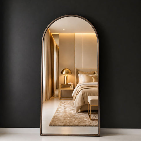 Andriy Arch Gold Wall Mirror