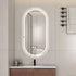 Joule Frameless Oval 30mm LED Strip Bathroom Mirror with Defogger