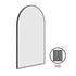 Twyla Arch Black Wall Mirror