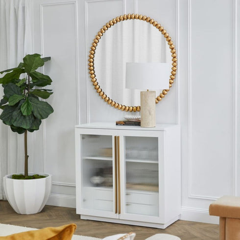 Brielle Round Wall Mirror Gold