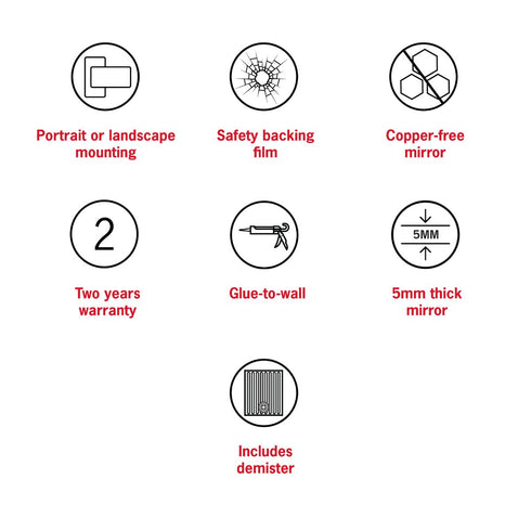 Emrys Oval Bathroom Wall Mirror