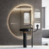 Kirribilli Frameless Right Cut Moon Anti Fog Backlit LED Wall Mirror