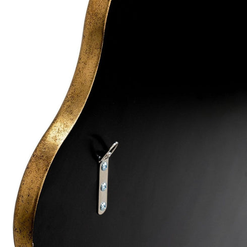 Kyle Antique Gold Round Wall Mirror