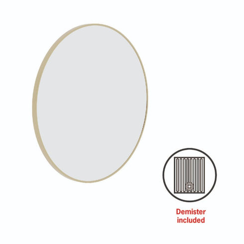 Cecilia Gold Round Wall Mirror