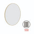 Cecilia Gold Round Wall Mirror