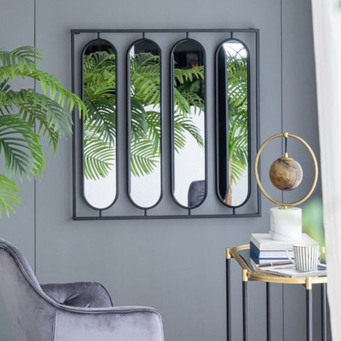 Cassian Black Wall Mirror
