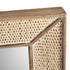 Idelyn Rectangular Rattan Wall Mirror - Natural Cedar Wood Frame