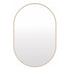 Brent Light Brown Oval Wall Mirror