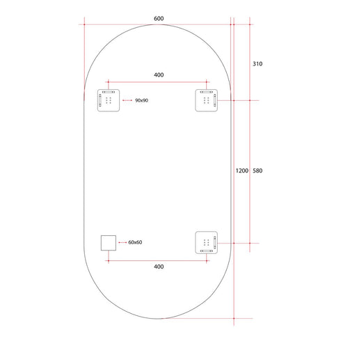 Emrys Oval Bathroom Wall Mirror