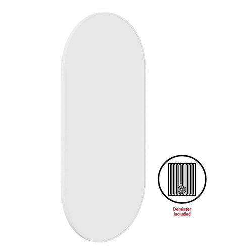 Italia Pill White Wall Mirror