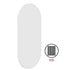 Italia Pill White Wall Mirror