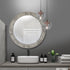 Airlie Mosaic Grey Round Wall Mirror