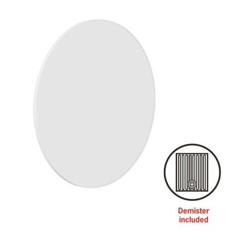 Cecilia White Round Wall Mirror