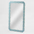 Aiza Bone Inlay Aqua & White Wall Mirror