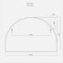 Aiva Arch White Wall Mirror