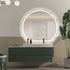 Wategos Crescent Shape Right Cut Moon Frontlit Frosted LED Bathroom Mirror