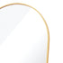 Ronan Gold Aluminium Arch Floor Mirror with Stand