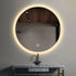 Lakelands Frosted LED Dimmable 30mm Strip Round Mirror with Defogger