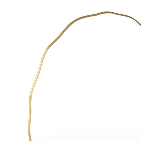 Wave Gold Oval Wall Mirror