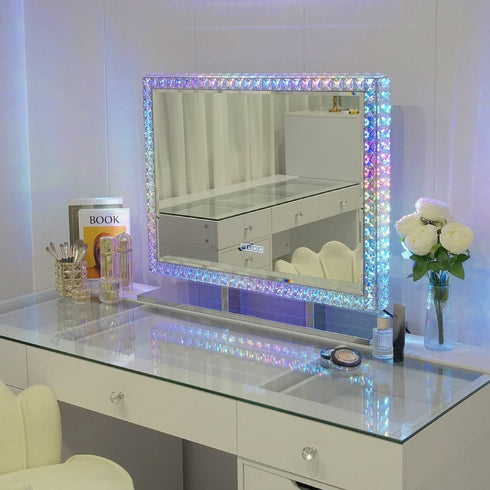Wilgara Crystal Diamond LED Vanity Mirror