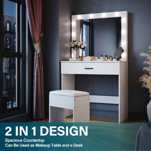 Crisial LED Dressing Table Vanity Set