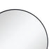 Side angle view of Celina mirror showing slim black frame detail