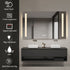 Jade Frameless Double-Sided Frosted Frontlit LED Wall Mirror