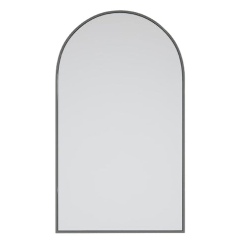 Apsel Arch Brushed Nickel Wall Mirror