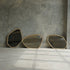Indra Natural Rattan Pebble Wall Mirror - Organic Shape Light Beige Decorative Mirror