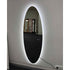 Tamworth Frameless Oval LED Wall Mirror - Tricolour Dimmable Glow Mirror