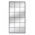 Uriah Full Length Black Frame Wall Mirror - Industrial Grid Window Frame Mirror
