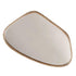 Onyx Natural Rattan Pebble Shape Wall Mirror - Light Beige Organic Decorative Mirror