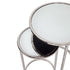 Tatiana Mirrored Nickel Nesting Side Tables