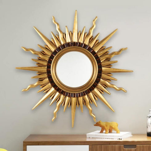 Sunnah Gold Round Wall Mirror
