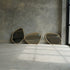 Onyx Natural Rattan Pebble Shape Wall Mirror - Light Beige Organic Decorative Mirror