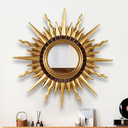 Sunnah Gold Round Wall Mirror