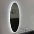 Tamworth Frameless Oval LED Wall Mirror - Tricolour Dimmable Glow Mirror