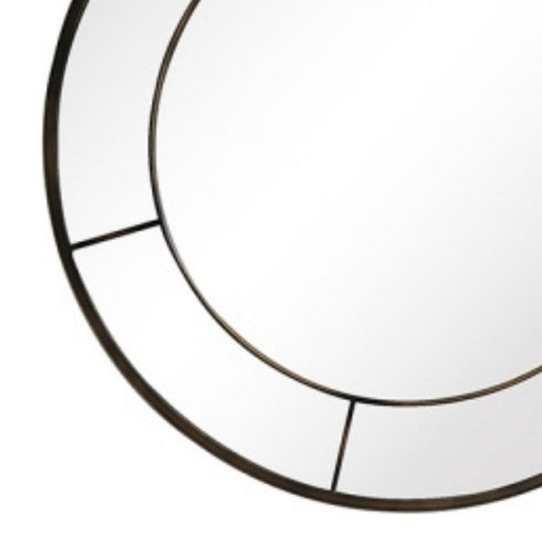 Thayer Black Round Wall Mirror - Modern Decorative Frame Contemporary Mirror